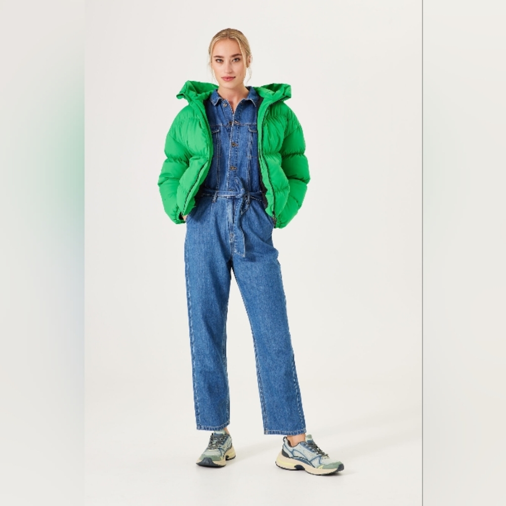 H&M Vibrant Green Women's Puffer Jacket